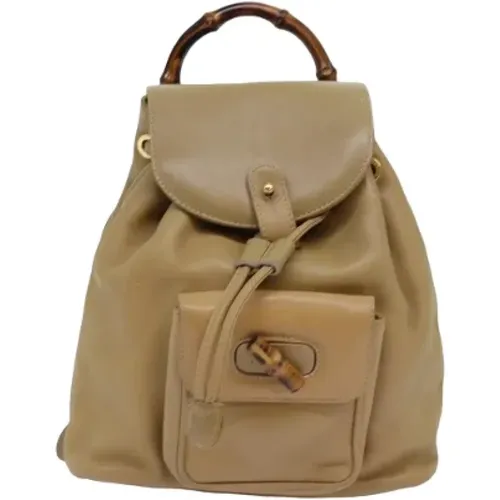 Pre-owned Leather backpacks , female, Sizes: ONE SIZE - Gucci Vintage - Modalova