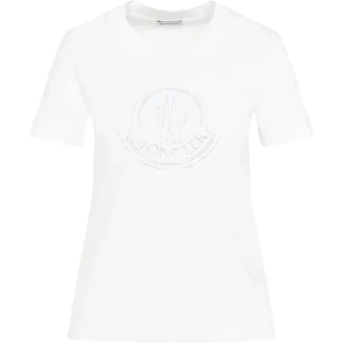 T-Shirt Elegant Style , female, Sizes: XS, S - Moncler - Modalova