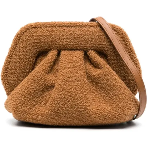 Bios Fleece-Texture Clutch Bag , female, Sizes: ONE SIZE - THEMOIRè - Modalova