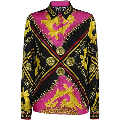 Fucsia Shirts für Frauen , Damen, Größe: XS - Versace Jeans Couture - Modalova