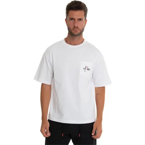 Logo Pocket Oversize T-Shirt , male, Sizes: 3XL, 2XL - Kiton - Modalova