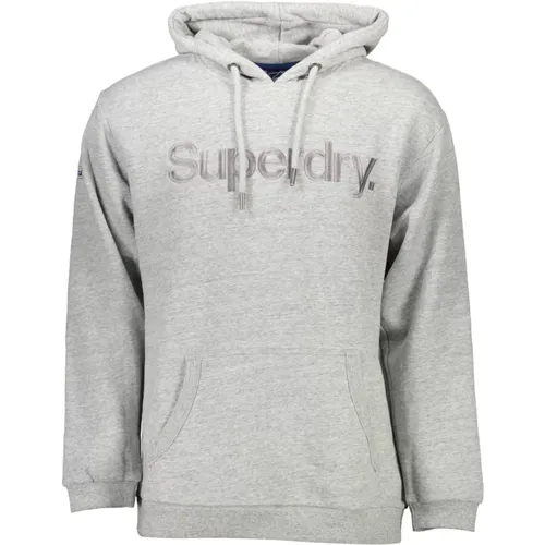 Grauer Langarm-Crewneck-Sweatshirt - Superdry - Modalova