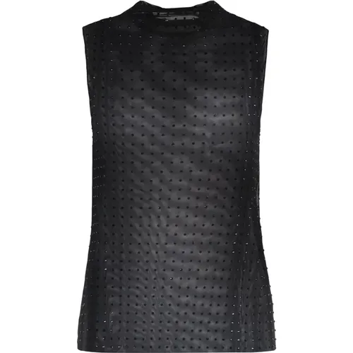 Rhinestone Tank Top , Damen, Größe: M - pinko - Modalova