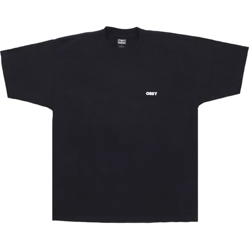 Heavyweight Tee Crew Neck T-shirt , male, Sizes: XL, L - Obey - Modalova