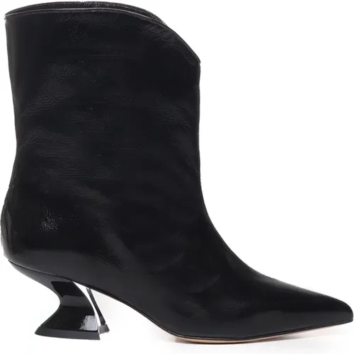 Leather Boots , female, Sizes: 5 UK, 4 UK, 6 UK, 8 UK - Alchimia - Modalova