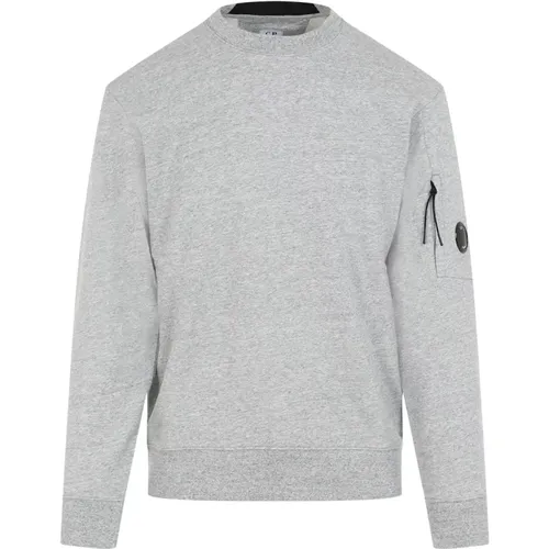 Graue Melange Sweatshirts , Herren, Größe: 2XL - C.P. Company - Modalova