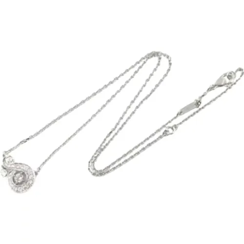 Pre-owned White Gold necklaces , female, Sizes: ONE SIZE - Van Cleef & Arpels Pre-owned - Modalova