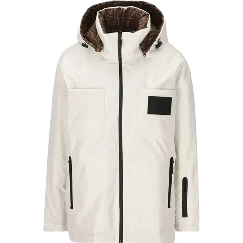 Double Face Ski Downjacket with Logo , female, Sizes: L, M, S, XS, 2XS - Fendi - Modalova