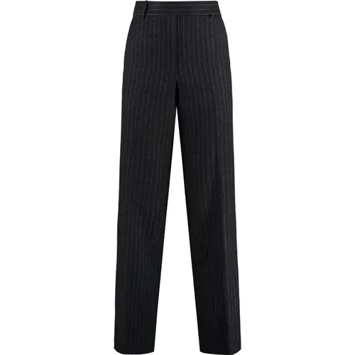 Pinstriped Wool Trousers , female, Sizes: XS, S, 2XS - Michael Kors - Modalova