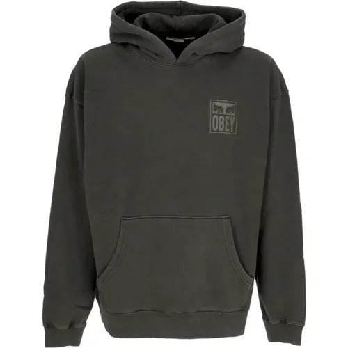 Pigment Eyes Icon Hoodie , male, Sizes: XL, M, XS, L, S - Obey - Modalova