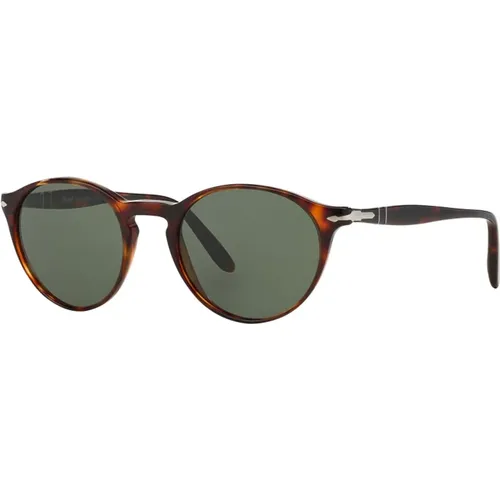 Havana/Green Sungles , unisex, Sizes: 50 MM - Persol - Modalova