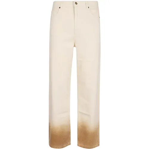Weiße Dip-Dye Denim Jeans , Herren, Größe: W29 - Alanui - Modalova