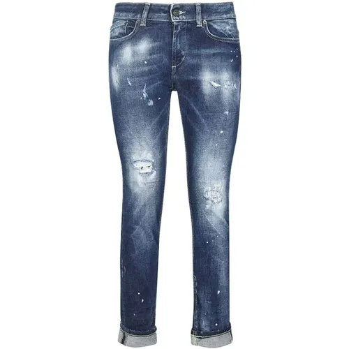 Distressed 5-Pocket Jeans , Damen, Größe: W29 - Dondup - Modalova