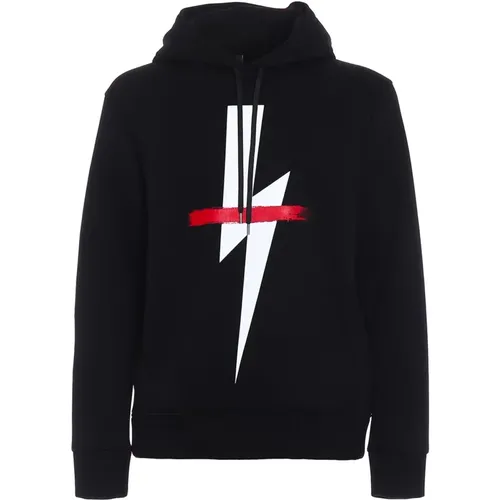 Logo Hooded Sweatshirt , male, Sizes: XS - Neil Barrett - Modalova