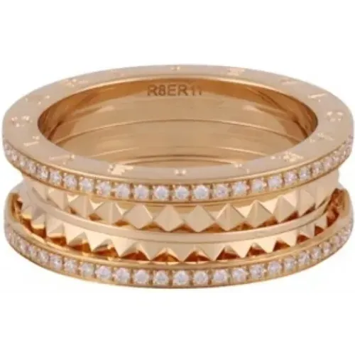 Pre-owned Gold rings , female, Sizes: ONE SIZE - Bvlgari Vintage - Modalova