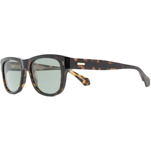 Braun/Havanna Sonnenbrille, vielseitig und stilvoll , Herren, Größe: 55 MM - Cartier - Modalova