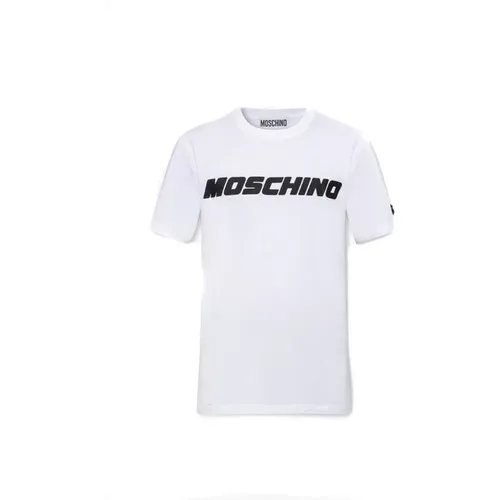 Stylish Men`s Cotton T-Shirt , male, Sizes: XL - Moschino - Modalova