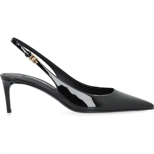 Heels,Lollo Leder Slingback Pumps - Dolce & Gabbana - Modalova