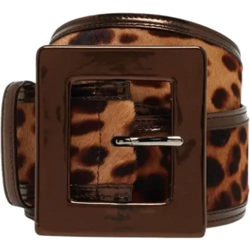 Pre-owned Leather belts , female, Sizes: ONE SIZE - Dolce & Gabbana Pre-owned - Modalova