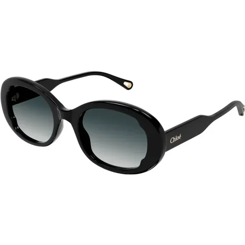 Grey Shaded Sunglasses , female, Sizes: 53 MM - Chloé - Modalova