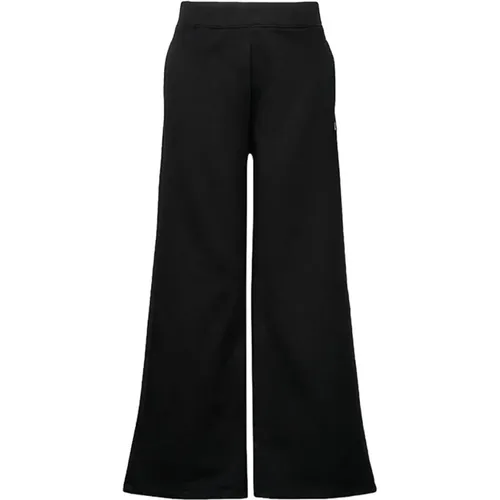 Flared Trousers Embro Badge Modern Design , female, Sizes: L, M, S - Calvin Klein Jeans - Modalova