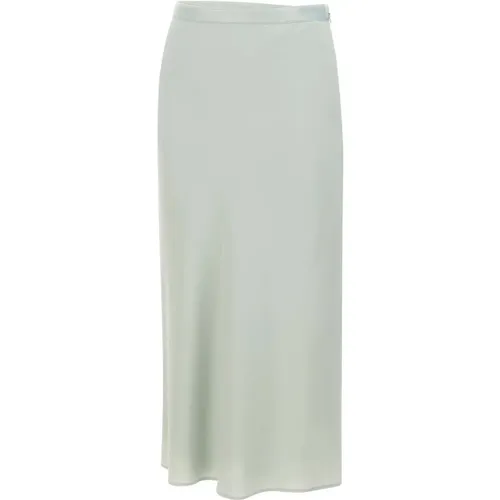 Powder Crepe de Chine Skirt , female, Sizes: S - Calvin Klein - Modalova