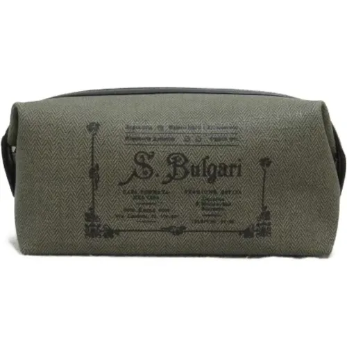 Pre-owned Canvas wallets , female, Sizes: ONE SIZE - Bvlgari Vintage - Modalova