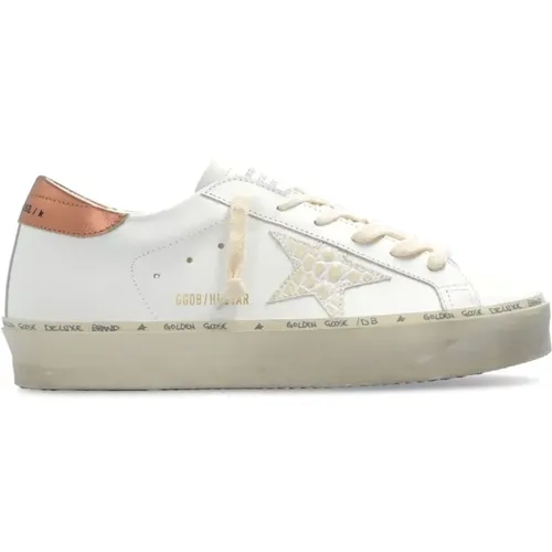 Hi Star Leder Sneakers , Damen, Größe: 35 EU - Golden Goose - Modalova