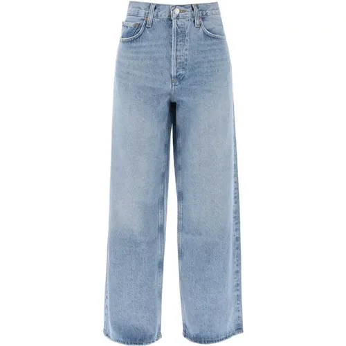 Vintage Low Slung Baggy Jeans , Damen, Größe: W28 - Agolde - Modalova