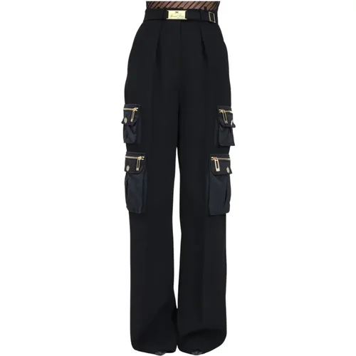 Cargo Trousers , female, Sizes: S, XS, M - Elisabetta Franchi - Modalova