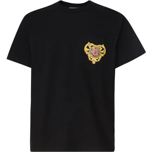 T-shirts and Polos , male, Sizes: L, S, XL, M, 2XL - Versace Jeans Couture - Modalova
