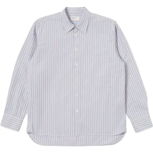 Modern Striped Square Pocket Shirt , male, Sizes: M - Universal Works - Modalova