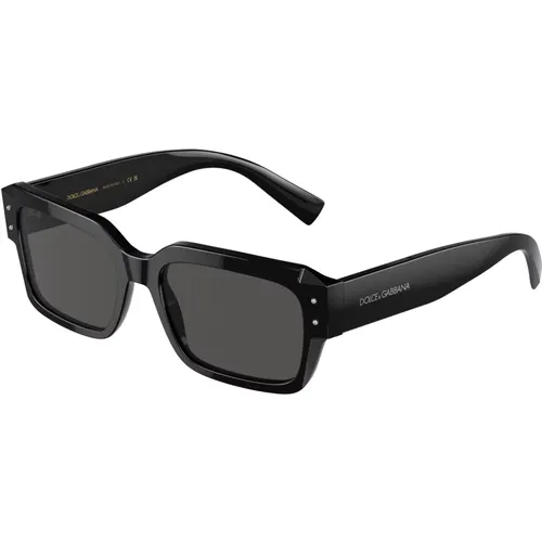 Stylische Sonnenbrille Dg4460 Schwarz , unisex, Größe: 56 MM - Dolce & Gabbana - Modalova