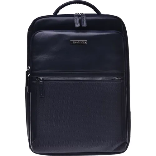 Backpack in leather and nylon , male, Sizes: ONE SIZE - Baldinini - Modalova