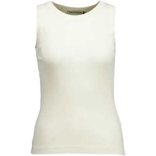 Ribbed Sleeveless Top with Round Neck , female, Sizes: XL, S, L, M - drykorn - Modalova