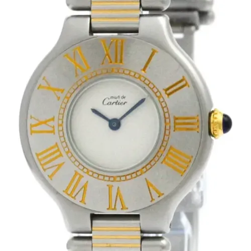 Pre-owned Glass watches , female, Sizes: ONE SIZE - Cartier Vintage - Modalova