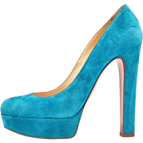 Pre-owned Wildleder heels , Damen, Größe: 39 1/2 EU - Christian Louboutin Pre-owned - Modalova