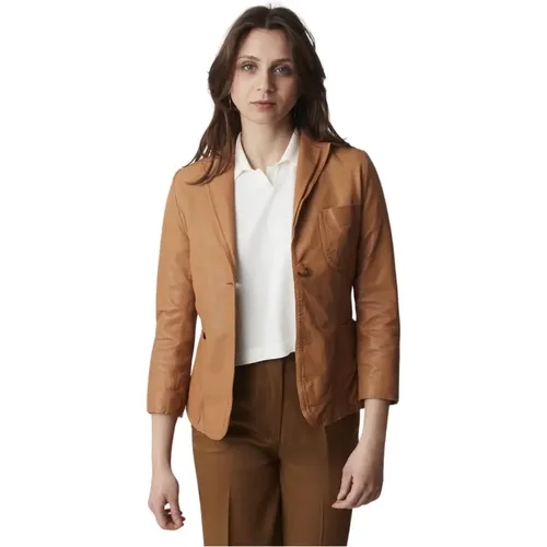Stylish Leather Jacket for Women , female, Sizes: L - Bully - Modalova