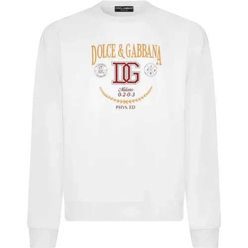 Weiße Sweaters , Herren, Größe: M - Dolce & Gabbana - Modalova