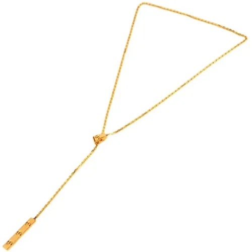 Pre-owned Gold necklaces , female, Sizes: ONE SIZE - Cartier Vintage - Modalova