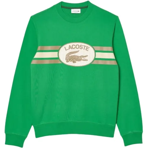 Monogram Loose Fit Sweatshirt , male, Sizes: S - Lacoste - Modalova