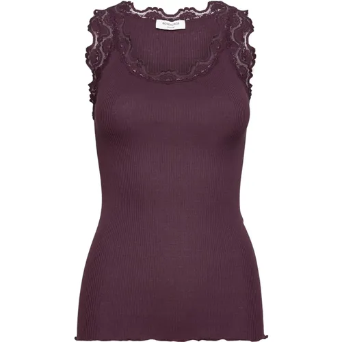 Feminine Lace Top Winetasting , female, Sizes: S, L, M, XL, 2XL - Rosemunde - Modalova