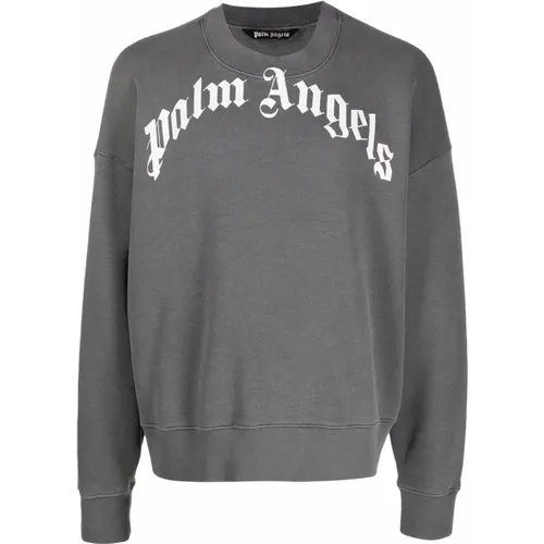 Black Streetwear Sweater , male, Sizes: XS - Palm Angels - Modalova