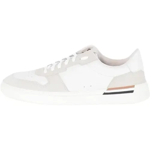 Leather Sneakers with Suede Details , male, Sizes: 11 UK, 8 UK, 6 UK, 10 UK - Hugo Boss - Modalova