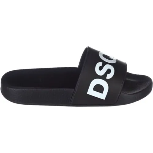 Schwarze Dune Sliders für Frauen , Damen, Größe: 35 EU - Dsquared2 - Modalova