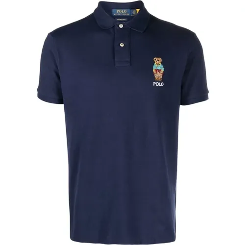 Slim polo bear jersey t-shirt , male, Sizes: 2XL - Ralph Lauren - Modalova