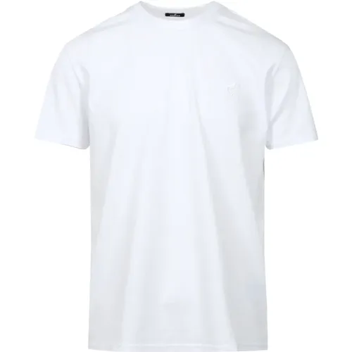 Baumwoll T-Shirt mit Rundhalsausschnitt - Hogan - Modalova