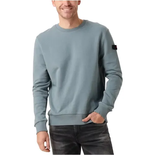 Blauer Pullover für Herren Saidor B,Grüner Saidor B Pullover für Herren,Sand Sweater Saidor B - Peuterey - Modalova