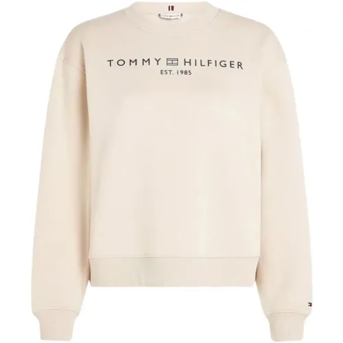 Modernes Logo Crew Neck Sweatshirt - Tommy Hilfiger - Modalova