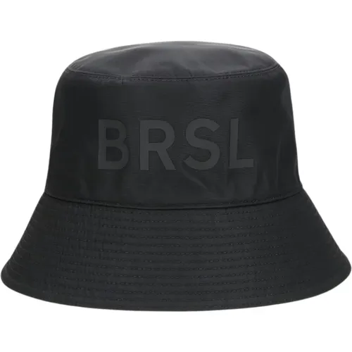 Wasserdichter Nylon-Bucket-Hut mit Stickerei , unisex, Größe: M - Borsalino - Modalova